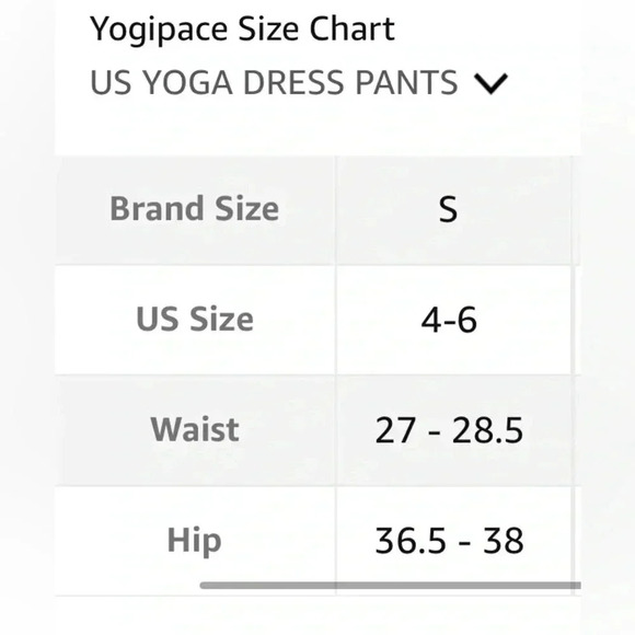 Yogipace,Belt Loops,Women's Regular Straight Leg Yoga Dress Pants Size Small NWT - Picture 8 of 8